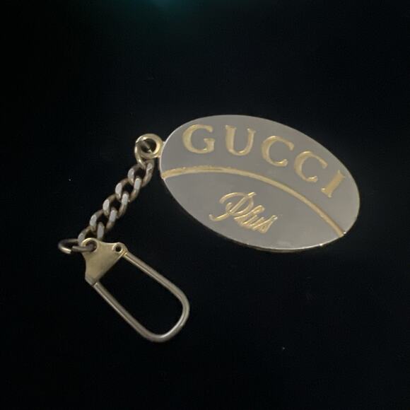GUCCI Keychain Bag Charm about 3 x 4.5cm Gold/Silver color - Picture 1 of 6